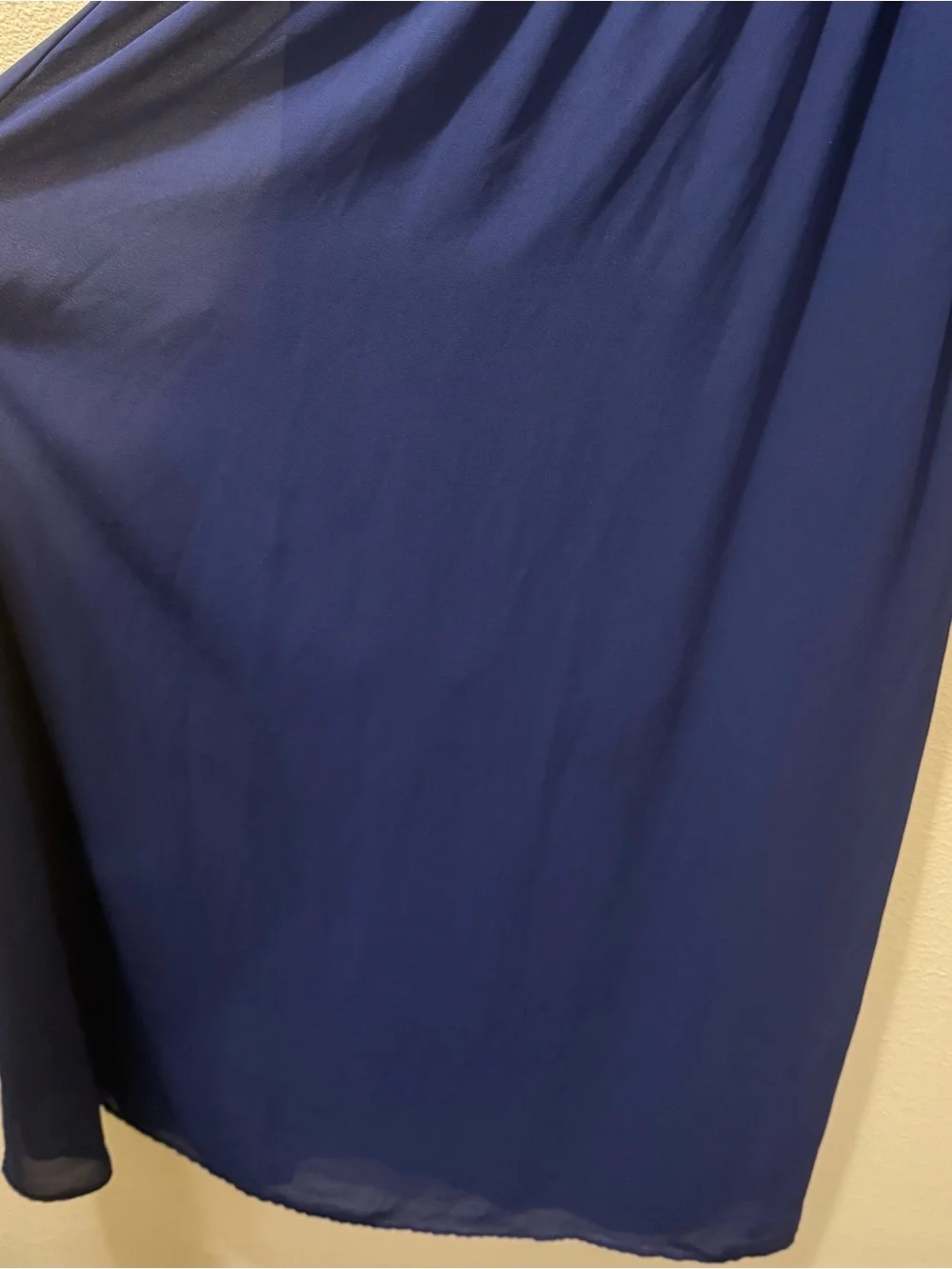Women’s XL Xhilaration Navy Blue Spaghetti Strap Chiffon Ruffle Long Maxi Dress